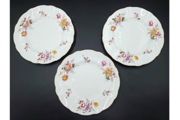 イギリス　ROYAL CROWN DERBY(ロイヤルクラウンダービー)　ポジー　B&Bプレート・コンポート・ボウル・スクエアプレート等の洋食器9点セット　(R-085565)