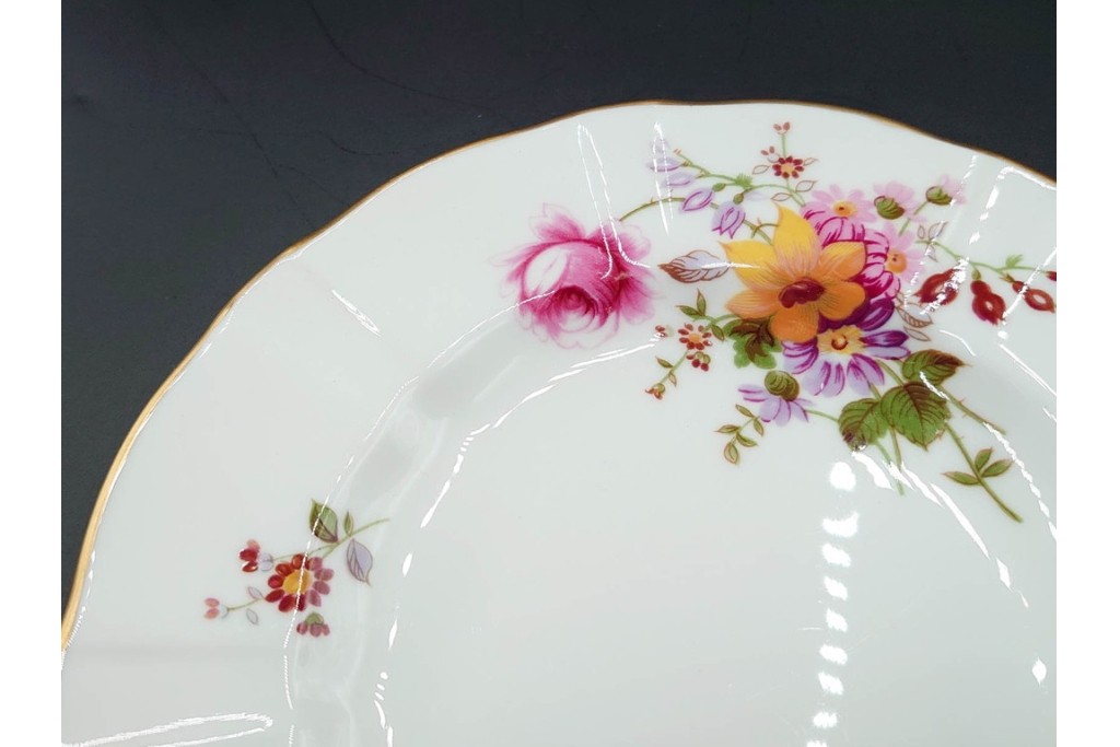 イギリス　ROYAL CROWN DERBY(ロイヤルクラウンダービー)　ポジー　B&Bプレート・コンポート・ボウル・スクエアプレート等の洋食器9点セット　(R-085565)