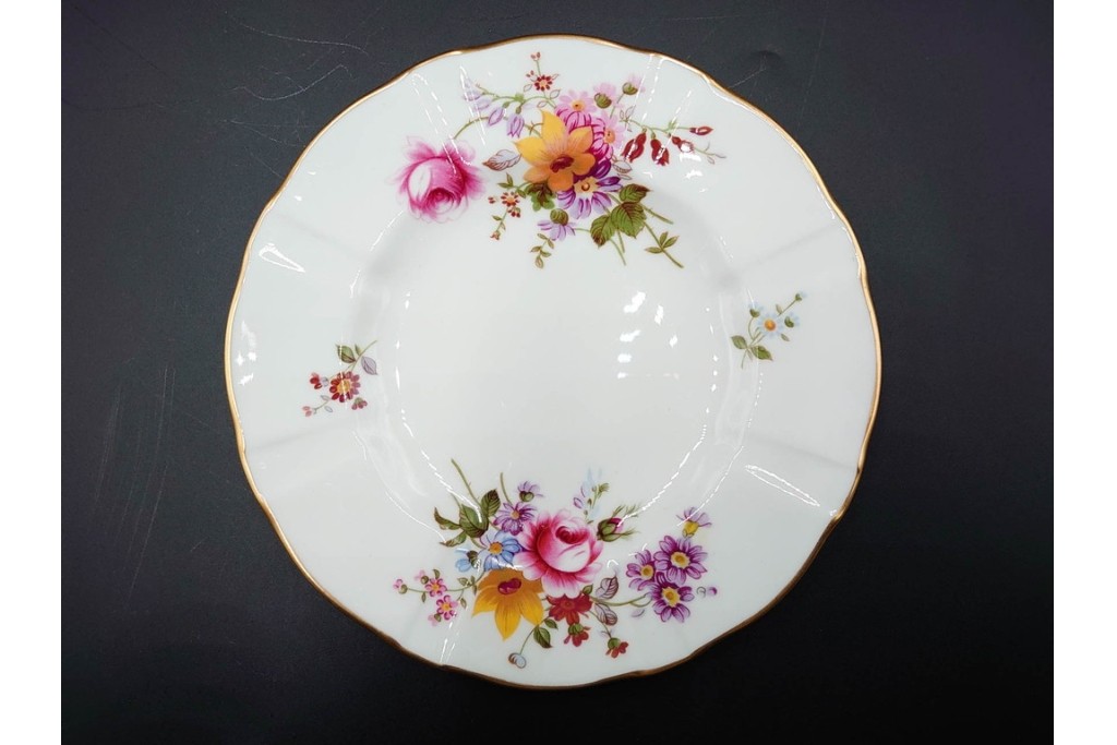 イギリス　ROYAL CROWN DERBY(ロイヤルクラウンダービー)　ポジー　B&Bプレート・コンポート・ボウル・スクエアプレート等の洋食器9点セット　(R-085565)