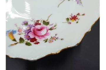 イギリス　ROYAL CROWN DERBY(ロイヤルクラウンダービー)　ポジー　B&Bプレート・コンポート・ボウル・スクエアプレート等の洋食器9点セット　(R-085565)