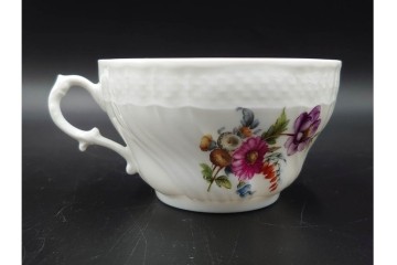 イタリア　Richard Ginori(リチャードジノリ)　サックスフラワー　カップ&ソーサー・プレートのトリオ5客セット　(R-085566)