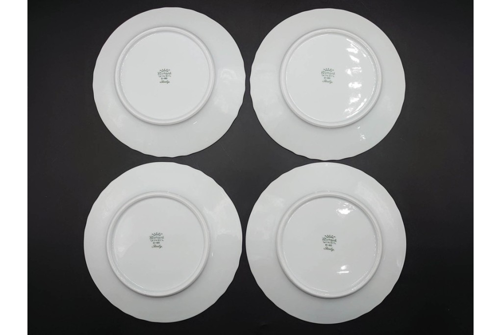 イタリア　Richard Ginori(リチャードジノリ)　サックスフラワー　カップ&ソーサー・プレートのトリオ5客セット　(R-085566)