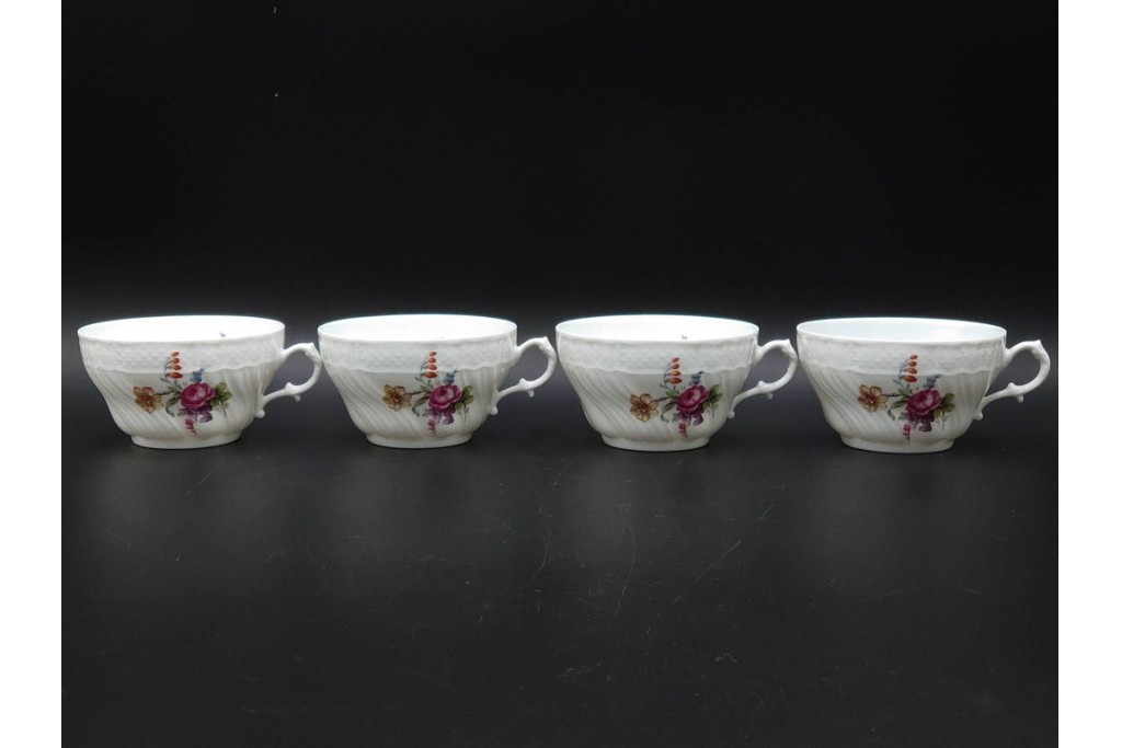 イタリア　Richard Ginori(リチャードジノリ)　サックスフラワー　カップ&ソーサー・プレートのトリオ5客セット　(R-085566)