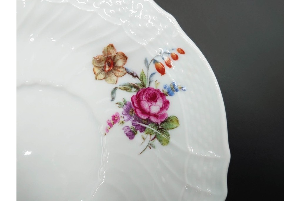 イタリア　Richard Ginori(リチャードジノリ)　サックスフラワー　カップ&ソーサー・プレートのトリオ5客セット　(R-085566)