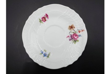 イタリア　Richard Ginori(リチャードジノリ)　サックスフラワー　カップ&ソーサー・プレートのトリオ5客セット　(R-085566)