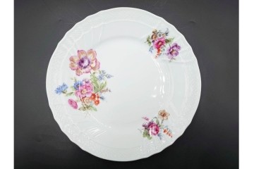 イタリア　Richard Ginori(リチャードジノリ)　サックスフラワー　カップ&ソーサー・プレートのトリオ5客セット　(R-085566)