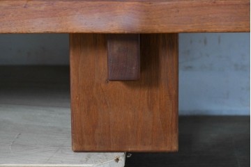 中古　美品　高山ウッドワークス　ウォールナット材　寄木調の意匠が美しいリビングボード　定価約50万円相当　(R-085571)