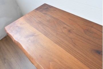 中古　美品　高山ウッドワークス　ウォールナット材　寄木調の意匠が美しいリビングボード　定価約50万円相当　(R-085571)