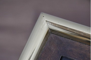 中古　スペイン製　バロッサバレンティ(VARO,S.A. VALENTI)　金色装飾×スモークガラストップがお洒落なサイドテーブル　(R-085577)