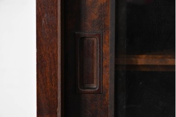 中古　北海道民芸家具　HM161K　重厚な木目と温もり溢れる風合いが魅力の食器棚　定価約50万円　(R-085579)