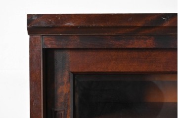 中古　北海道民芸家具　HM161K　重厚な木目と温もり溢れる風合いが魅力の食器棚　定価約50万円　(R-085579)