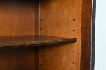 中古　北海道民芸家具　HM161K　重厚な木目と温もり溢れる風合いが魅力の食器棚　定価約50万円　(R-085579)