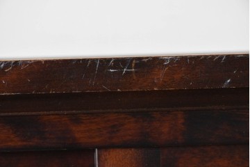 中古　北海道民芸家具　HM161K　重厚な木目と温もり溢れる風合いが魅力の食器棚　定価約50万円　(R-085579)