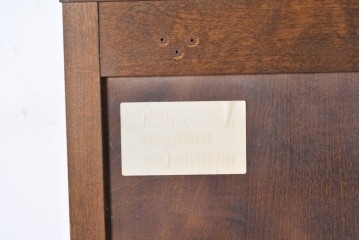 中古　北海道民芸家具　HM161K　重厚な木目と温もり溢れる風合いが魅力の食器棚　定価約50万円　(R-085579)