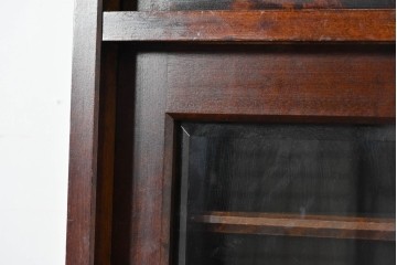 中古　北海道民芸家具　HM161K　重厚な木目と温もり溢れる風合いが魅力の食器棚　定価約50万円　(R-085579)