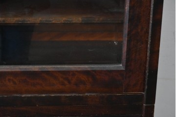 中古　北海道民芸家具　HM161K　重厚な木目と温もり溢れる風合いが魅力の食器棚　定価約50万円　(R-085579)