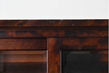 中古　北海道民芸家具　HM161K　重厚な木目と温もり溢れる風合いが魅力の食器棚　定価約50万円　(R-085579)
