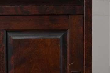 中古　北海道民芸家具　HM161K　重厚な木目と温もり溢れる風合いが魅力の食器棚　定価約50万円　(R-085579)