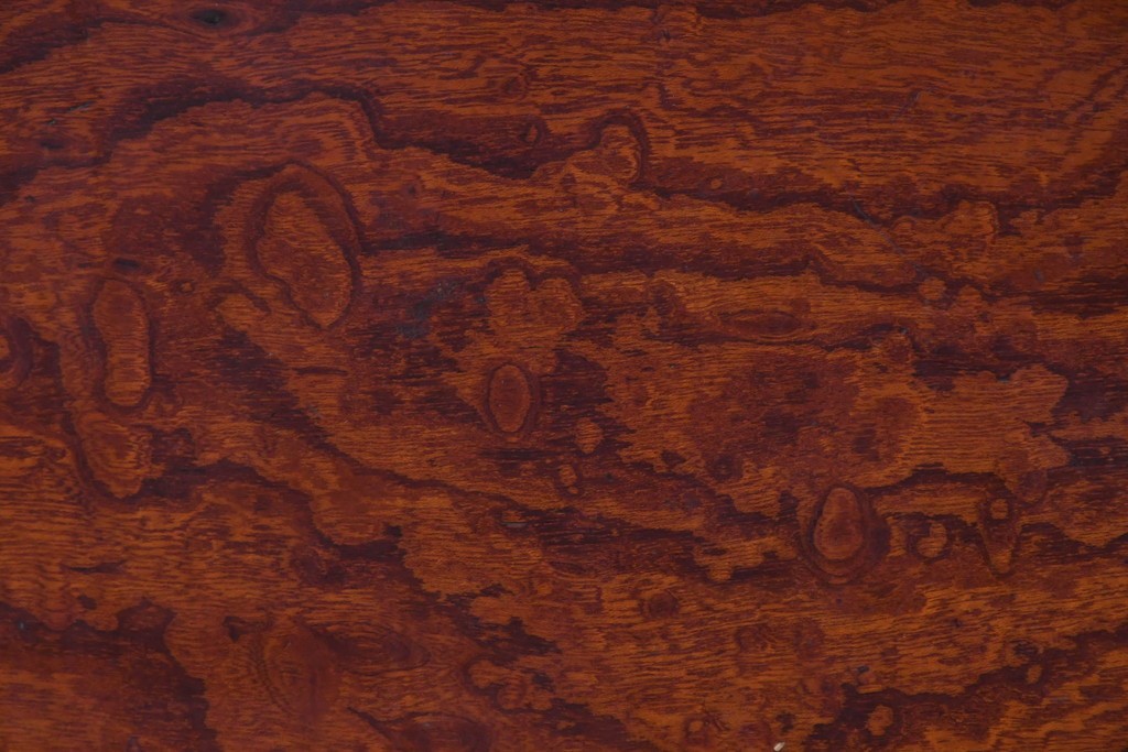 和製アンティーク　総欅材　縁(黒柿材)　欅材の美しい杢目を楽しめる長火鉢　(R-085589)