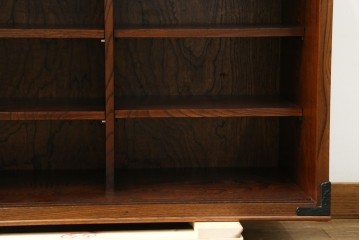 中古　岩谷堂箪笥　格子戸の意匠が目を引く水屋箪笥キャビネット　(R-085591)