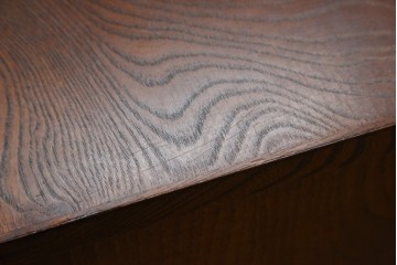 中古　岩谷堂箪笥　格子戸の意匠が目を引く水屋箪笥キャビネット　(R-085591)