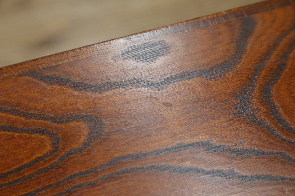 中古　岩谷堂箪笥　格子戸の意匠が目を引く水屋箪笥キャビネット　(R-085591)