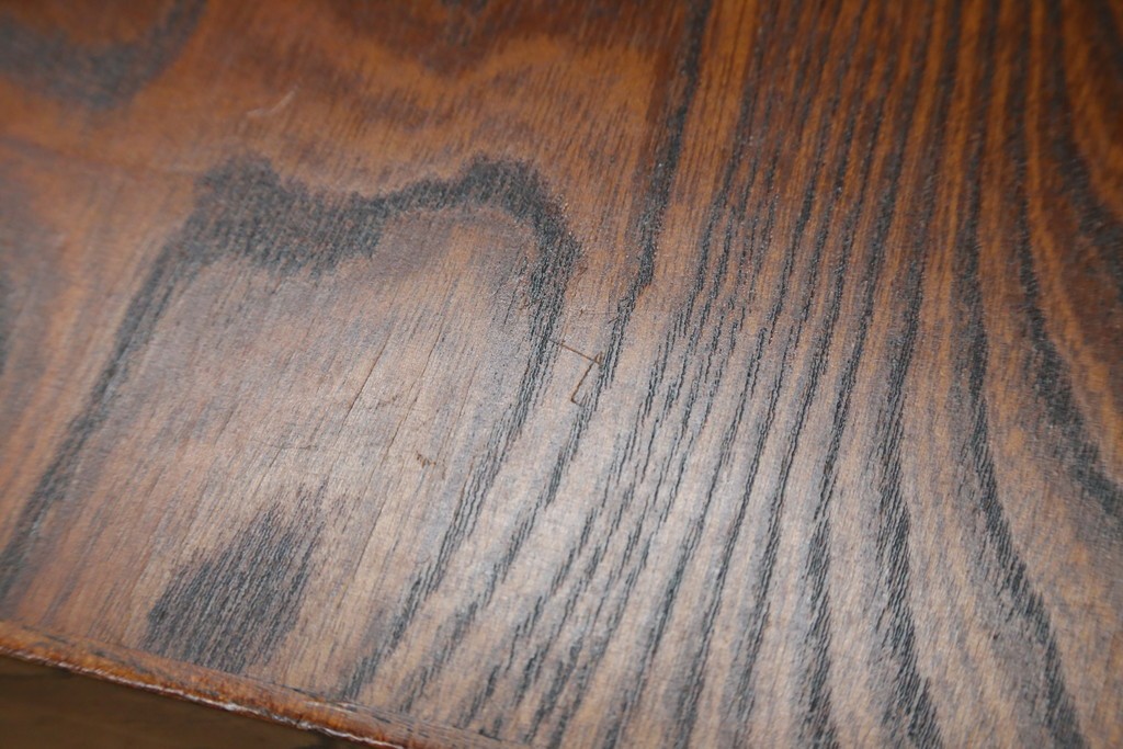 中古　岩谷堂箪笥　格子戸の意匠が目を引く水屋箪笥キャビネット　(R-085591)