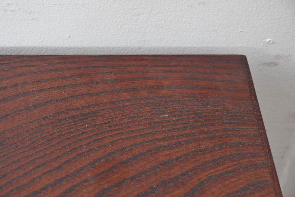 中古　岩谷堂箪笥　格子戸の意匠が目を引く水屋箪笥キャビネット　(R-085591)