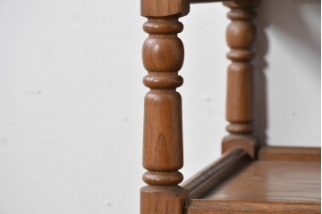 和製ヴィンテージ　オールドカリモク　カリモク家具(karimoku)　持ち手付きトレイ天板のコンソールテーブル　(R-085594)