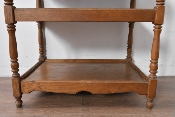 和製ヴィンテージ　オールドカリモク　カリモク家具(karimoku)　持ち手付きトレイ天板のコンソールテーブル　(R-085594)