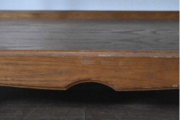 和製ヴィンテージ　オールドカリモク　カリモク家具(karimoku)　持ち手付きトレイ天板のコンソールテーブル　(R-085594)