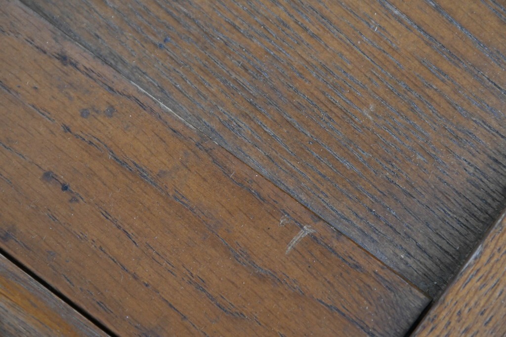 和製ヴィンテージ　オールドカリモク　カリモク家具(karimoku)　持ち手付きトレイ天板のコンソールテーブル　(R-085594)