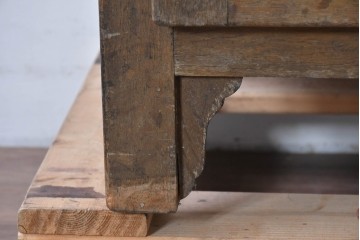 和製ヴィンテージ　美品　三越デパート取り扱い　ナラ材　レトロな佇まいが魅力の木製冷蔵庫　(R-085595)