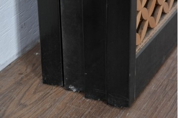 ヴィンテージ建具　高級品　希少　エッチングガラス入り書院戸4枚セット　(R-085598)