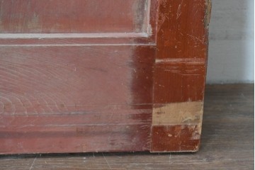 アンティーク建具　明治から大正期　重厚な金具が印象的な富山格子蔵戸1枚　(R-085605)