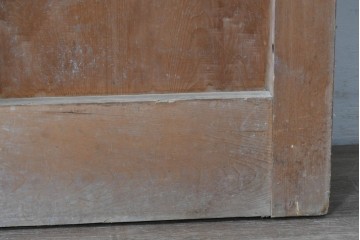 アンティーク建具　明治から大正期　重厚な金具が印象的な富山格子蔵戸1枚　(R-085605)