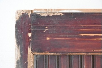 和製アンティーク　明治から大正期　重厚な金具が魅力の富山格子蔵戸1枚　(R-085606)