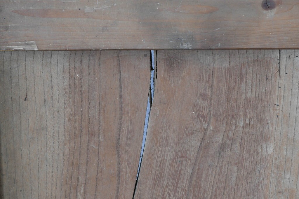 和製アンティーク　明治から大正期　重厚な金具が魅力の富山格子蔵戸1枚　(R-085606)