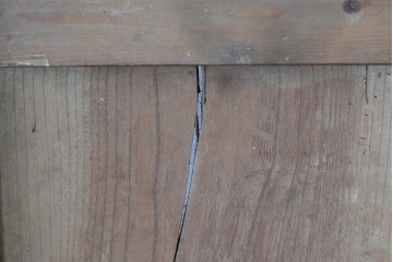 和製アンティーク　明治から大正期　重厚な金具が魅力の富山格子蔵戸1枚　(R-085606)