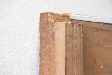 和製アンティーク　明治から大正期　重厚な金具が魅力の富山格子蔵戸1枚　(R-085606)