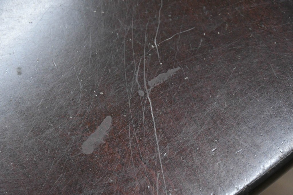 中古　松本民芸家具　A-I型丸卓　重厚で安定感のあるデザインのラウンドテーブル　(R-085608)