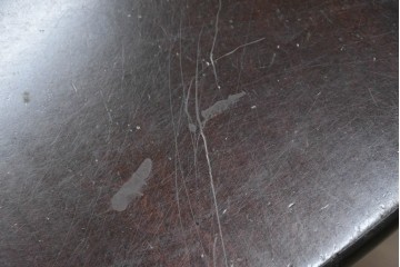 中古　松本民芸家具　A-I型丸卓　重厚で安定感のあるデザインのラウンドテーブル　(R-085608)