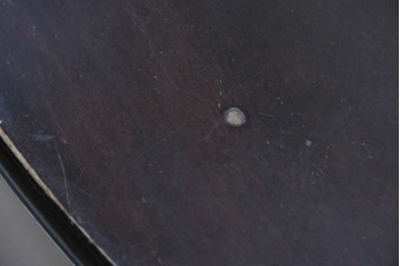 中古　松本民芸家具　A-I型丸卓　重厚で安定感のあるデザインのラウンドテーブル　(R-085608)