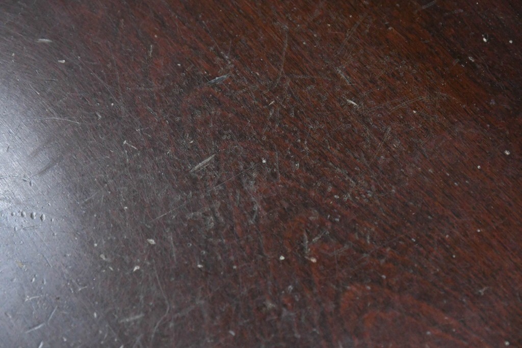 中古　松本民芸家具　A-I型丸卓　重厚で安定感のあるデザインのラウンドテーブル　(R-085608)