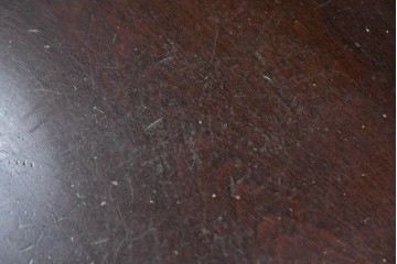 中古　松本民芸家具　A-I型丸卓　重厚で安定感のあるデザインのラウンドテーブル　(R-085608)