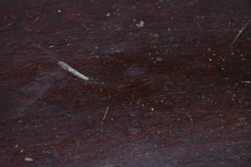 中古　松本民芸家具　A-I型丸卓　重厚で安定感のあるデザインのラウンドテーブル　(R-085608)