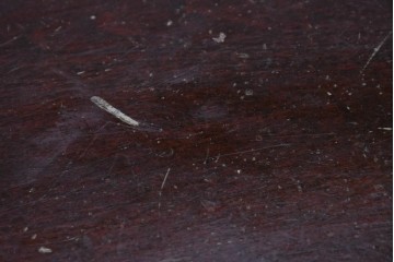 中古　松本民芸家具　A-I型丸卓　重厚で安定感のあるデザインのラウンドテーブル　(R-085608)