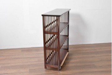 和製ヴィンテージ　松本民芸家具　#117型　開放感のある軽やかな佇まいの書棚　定価約13万7千円　(R-085609)