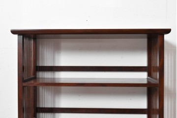 和製ヴィンテージ　松本民芸家具　#117型　開放感のある軽やかな佇まいの書棚　定価約13万7千円　(R-085609)