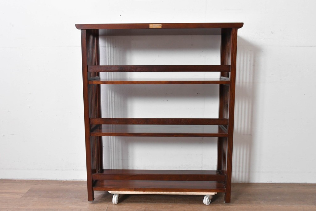 和製ヴィンテージ　松本民芸家具　#117型　開放感のある軽やかな佇まいの書棚　定価約13万7千円　(R-085609)